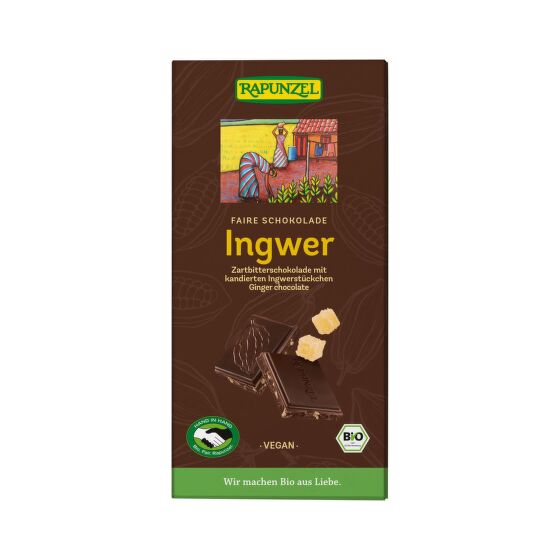 Hot chocolate with ginger organic 80 g   RAPUNZEL