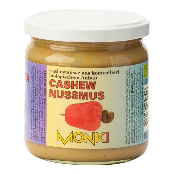 Cashew nut butter organic 330 g   MONKI