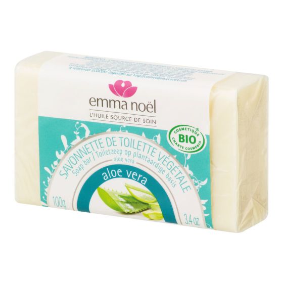 Plant soap bar aloe vera organic 100 g   EMMA NOËL