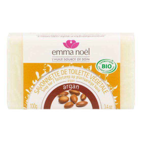 Plant Soap Bar Argan oil organic 100 g   EMMA NOËL