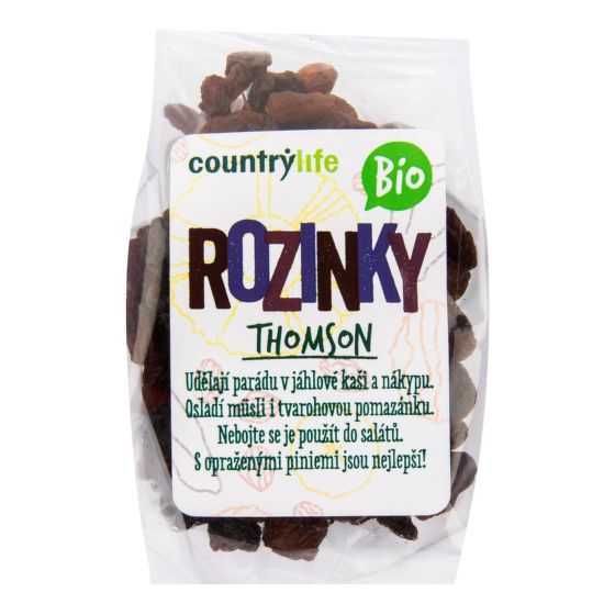 Raisins Thompson organic 100 g   COUNTRY LIFE