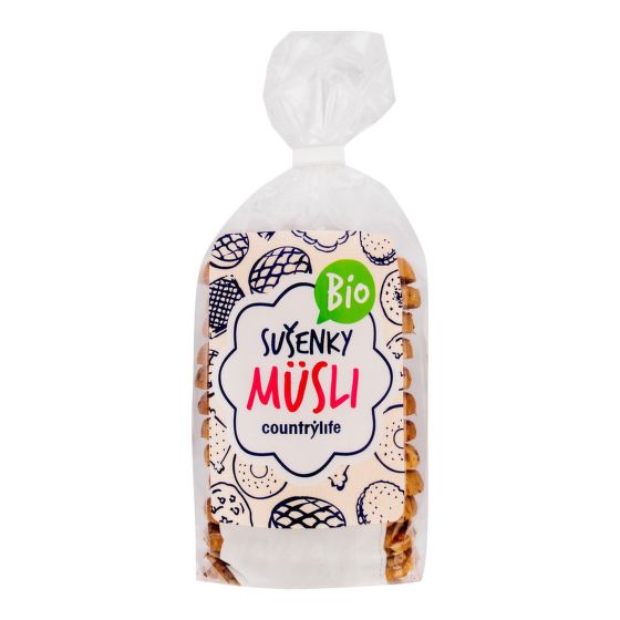 Muesli biscuits organic 250 g   COUNTRY LIFE