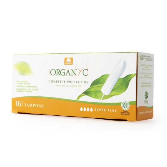 Super plus organic cotton tampons 16 pcs