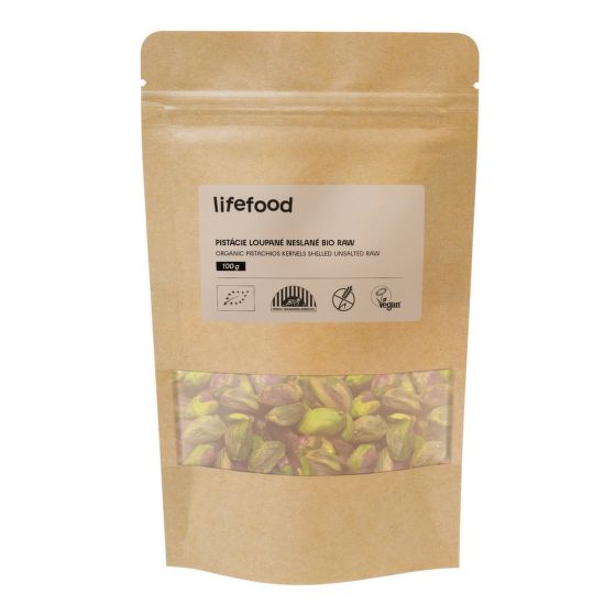 Pistachios organic shelled RAW 100 g   LIFEFOOD