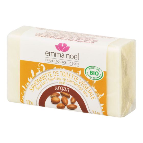 Plant Soap Bar Argan oil organic 100 g   EMMA NOËL