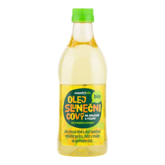 Sunflower oil dezodorized organic 1 L   COUNTRY LIFE