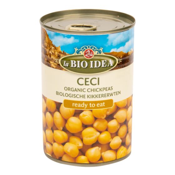 Chickpeas canned organic 400 g   BIO IDEA