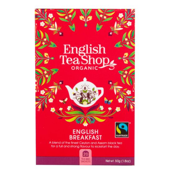 Tea English Breakfast organic 20 bags   ENGLISH TEA SHOP
