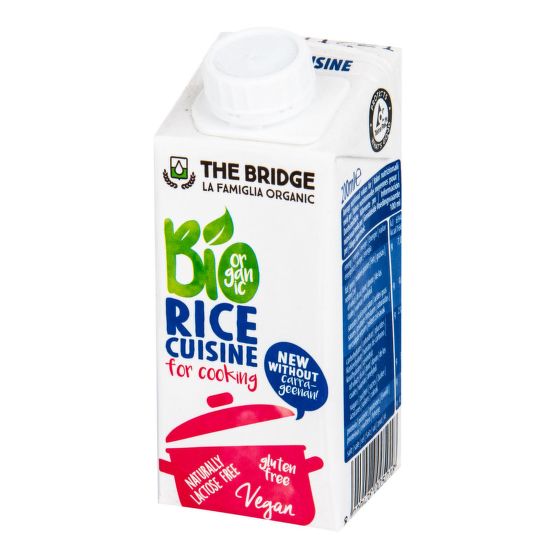 Rice cream for cooking organic 7 % fat 200 ml   THE BRIDGE