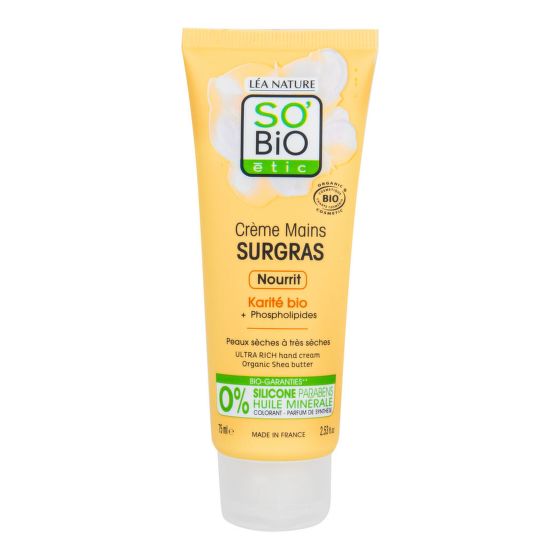 Ultra rich hand cream Organic Shea Butter 75 ml   SO’BiO étic