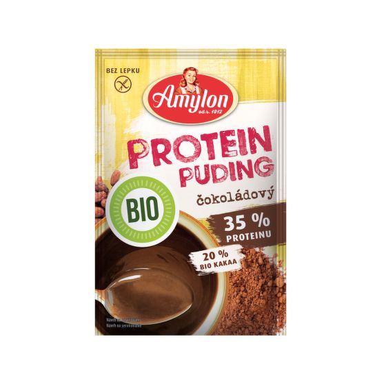 Gluten-free chocolate protein pudding organic 45 g   AMYLON