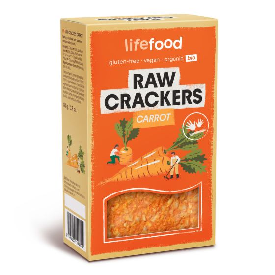 Life Crackers carrot organic RAW 80 g   LIFEFOOD