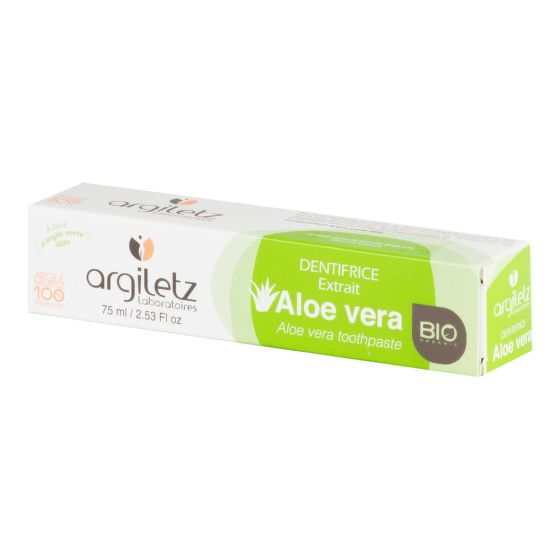 Aloe Vera toothpaste with green clay organic 75 g   ARGILETZ