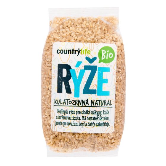 Natural round grain rice organic 500 g   COUNTRY LIFE