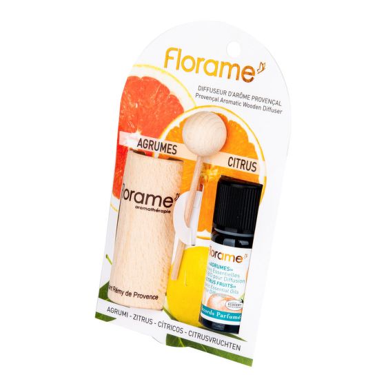 Provencal wooden diffuser + essential oil Citrus fruits 10 ml BIO FLORAME