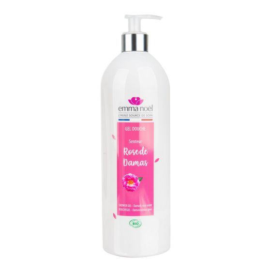 Organic shower gel Damask Rose BIO 1 L