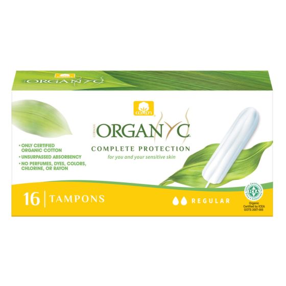 Regular organic cotton tampons 16 pcs