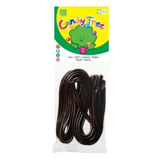 Strings with licorice flavor organic 75 g   CANDY TREE