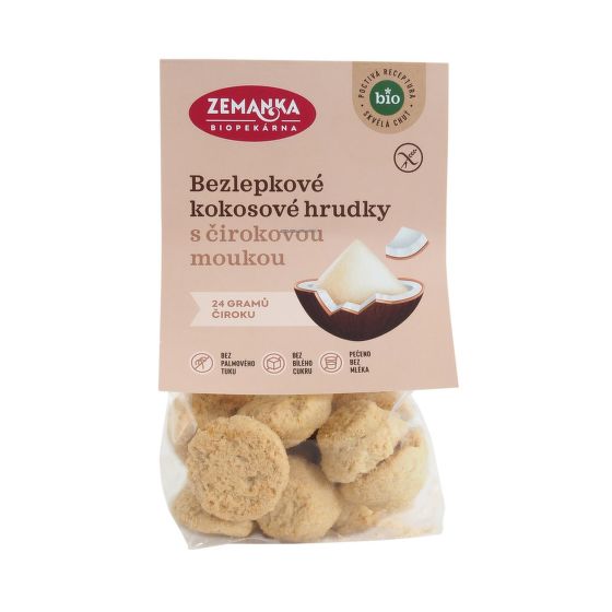 Coconut biscuits with sorghum gluten-free organic 100 g   ZEMANKA