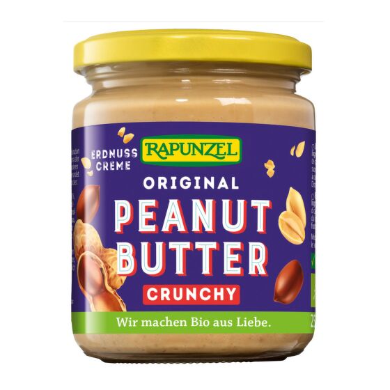 Spread peanut crunchy organic 250 g   RAPUNZEL