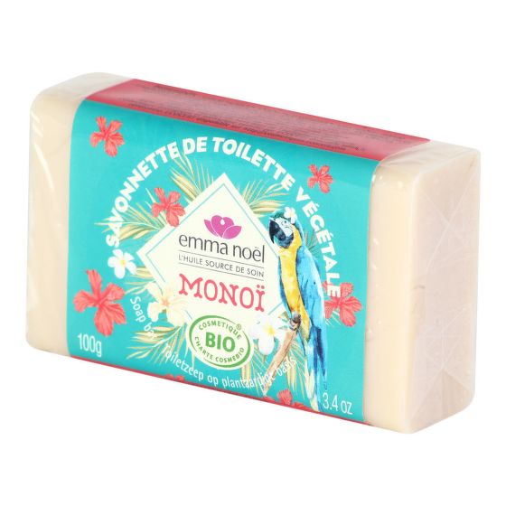 Plant Soap bar Monoi organic 100 g   EMMA NOËL