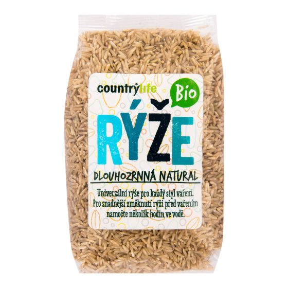 Natural long grain rice organic 500 g   COUNTRY LIFE