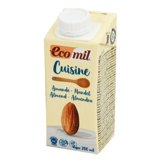 Almond cuisine cream organic 8,5 % fat 200 ml   ECOMIL 