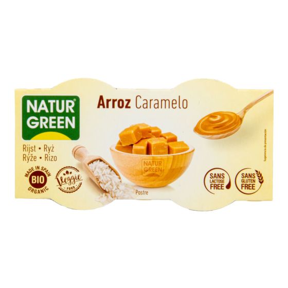 Rice dessert caramel organic 2x125 g   NATURGREEN 
