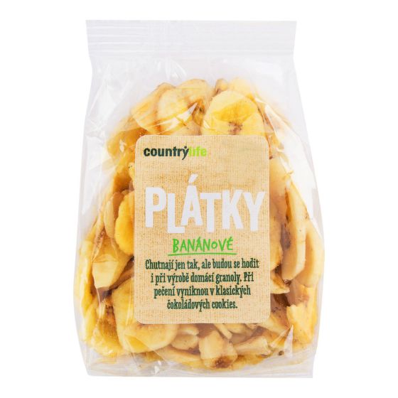 Banana chips with honey 100 g   COUNTRY LIFE