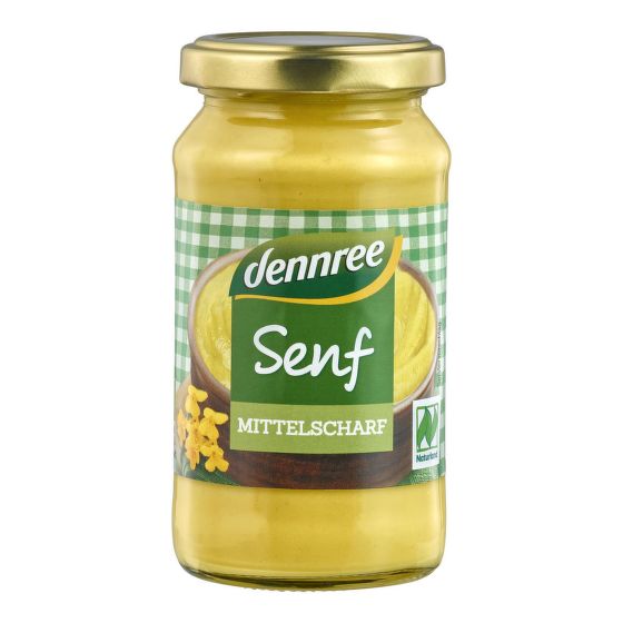 Medium hot mustard organic 200 ml   DENNREE