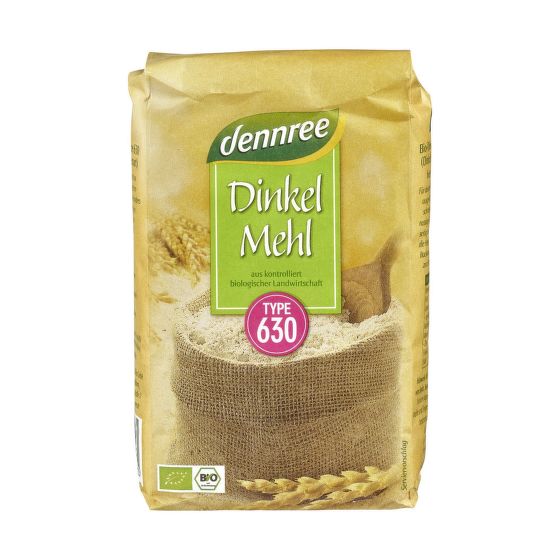 Organic spelled flour fine TYPE 630 1 kg   DENNREE