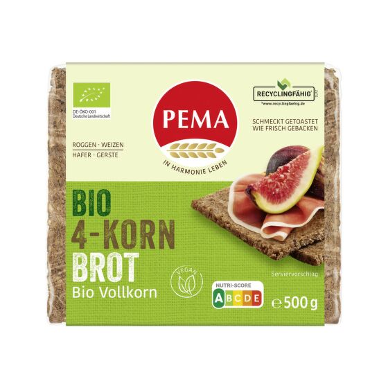 Multigrain bread organic 500 g   PEMA