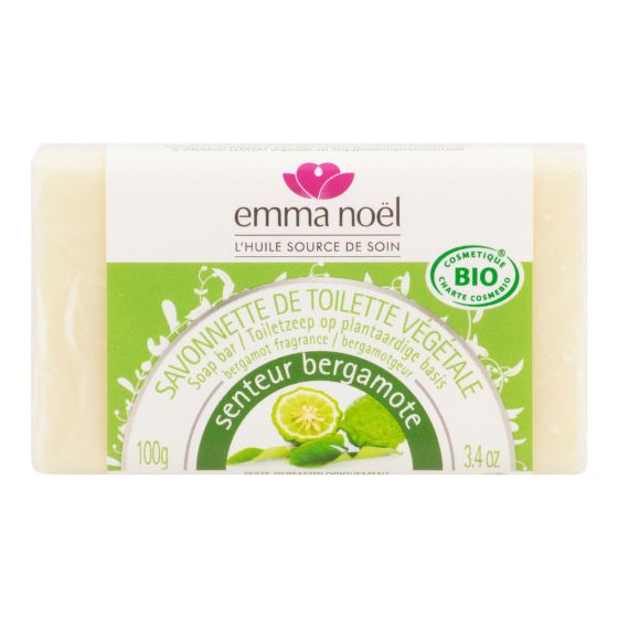 Plant soap bar bergamote organic 100 g   EMMA NOËL