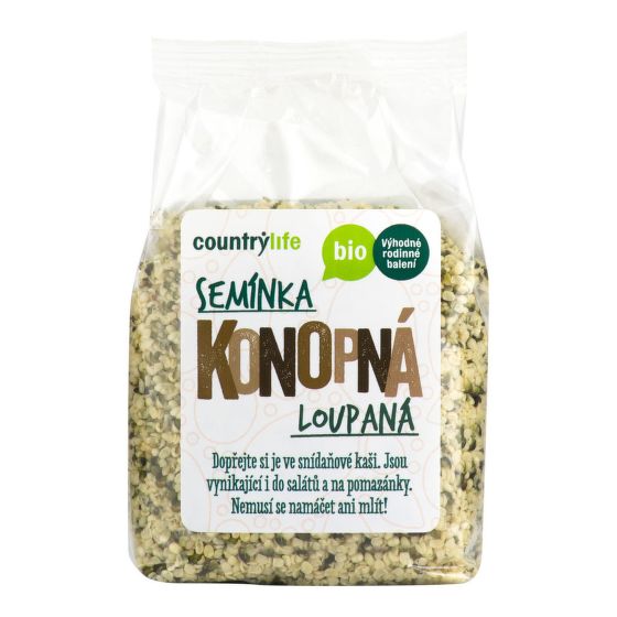 Hemp seeds hulled organic 250 g   COUNTRY LIFE