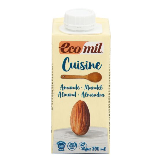 Almond cuisine cream organic 8,5 % fat 200 ml   ECOMIL 