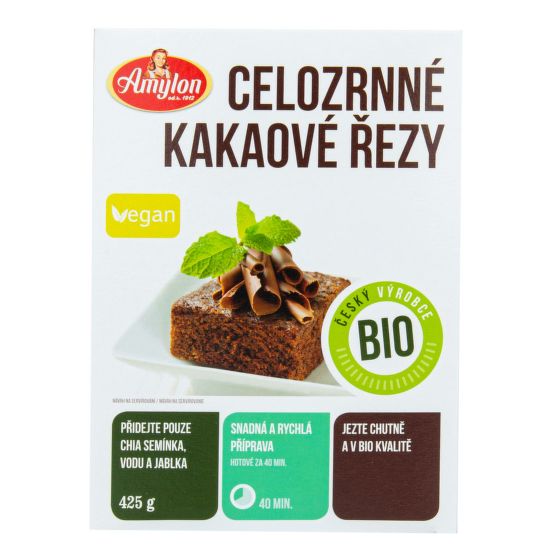 Wholewheat cocoa cake organic 425 g   AMYLON