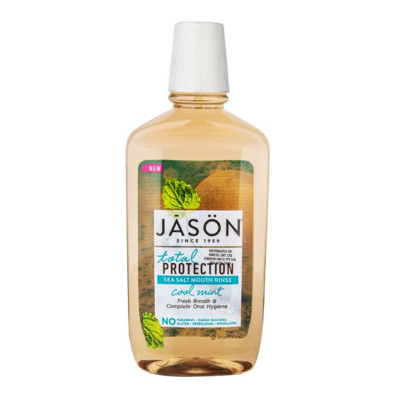 Mouthwash total protection with sea salt and mint 473 ml   JASON