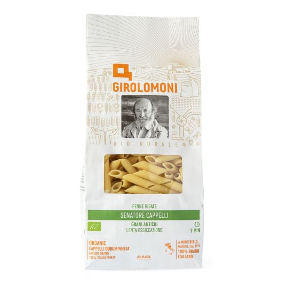 Capelli durum wheat semolina Penne Rigate organic 500 g   GIROLOMONI