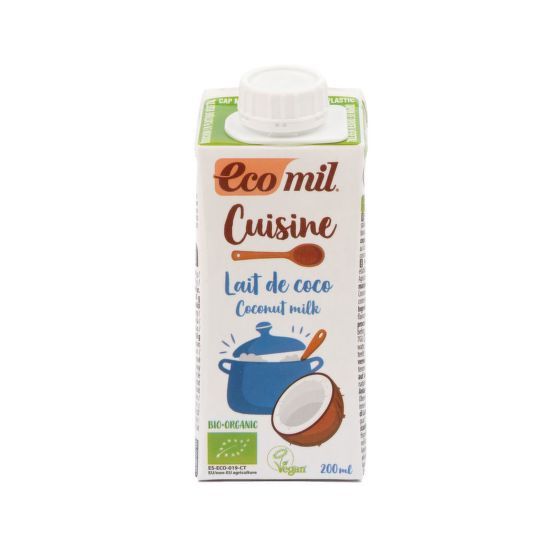 Coconut-Based Cream Alternative 7 % fat organic 200 ml   ECOMIL