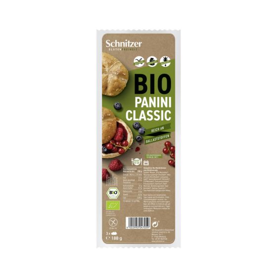Panini classic gluten-free organic 188 g   SCHNITZER