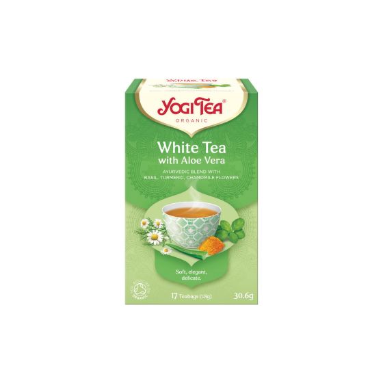 White Tea with Aloe Vera 17 bags organic 30.6 g   YOGI TEA