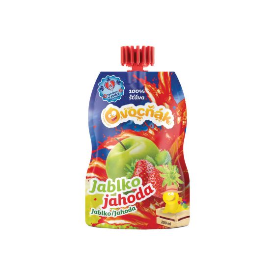 Apple-strawberry fruit juice/cider 200 ml   OVOCŇÁK