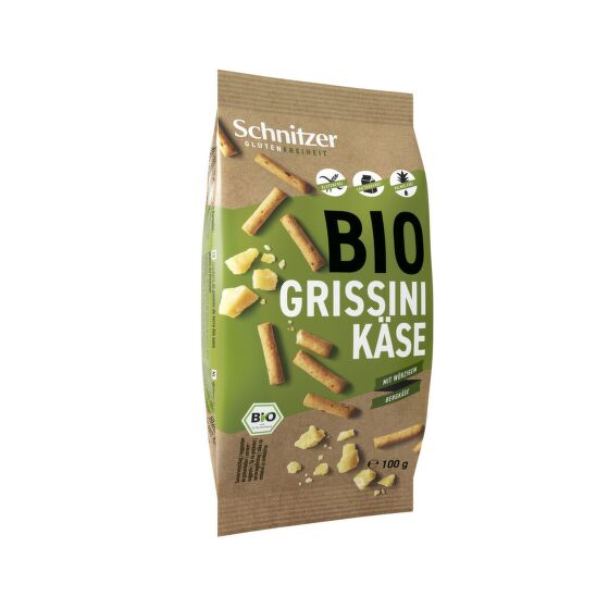 Gluten-free cheese breadsticks organic 100 g   SCHNITZER