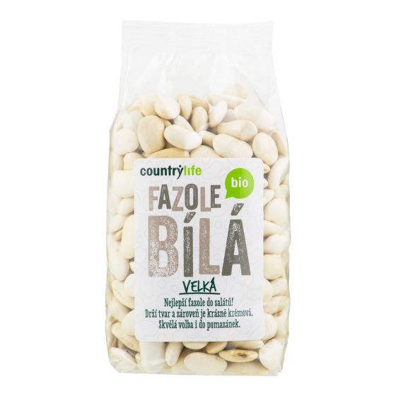 Large white beans organic 500 g   COUNTRY LIFE