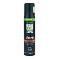 Natural deodorant ECO SPRAY 24h MEN Cedar Organic 100 ml   SO’BiO étic