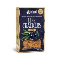 Life Crackers olive organic raw 90 g   LIFEFOOD