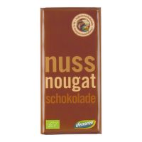 Milk chocolate with creamy nougat filling organic 100 g   DENNREE