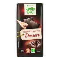 Chocolate for cooking dark 70% organic 200 g   JARDIN BIO