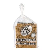 Crunchy bread with chia and garlic 200 g   ALRICHOVO PEKAŘSTVÍ