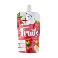 Fruit dessert apple, strawberry, lychee - pouch 100 g   DAY UP